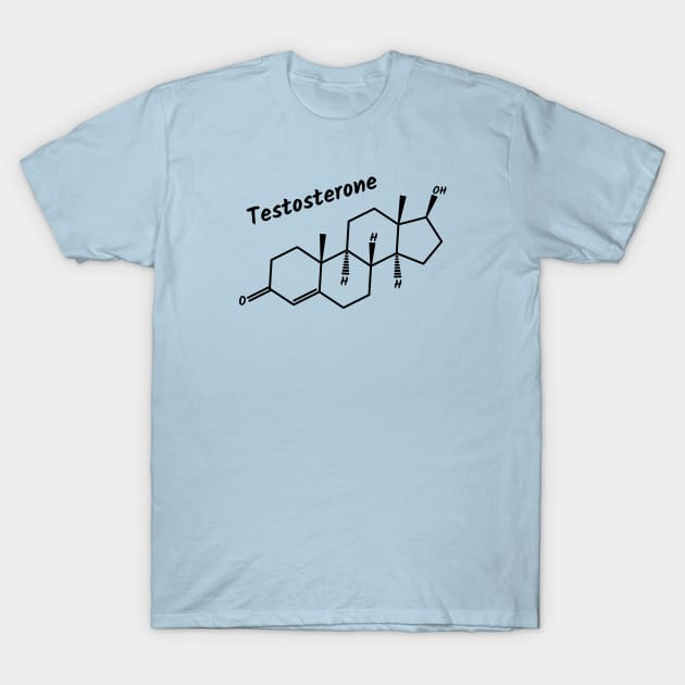 Testosterone Hormone T-Shirt by Polyart